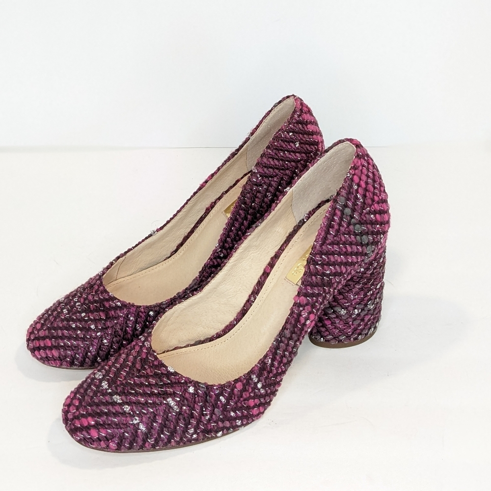 Louise et Cie tweed wool blend heels